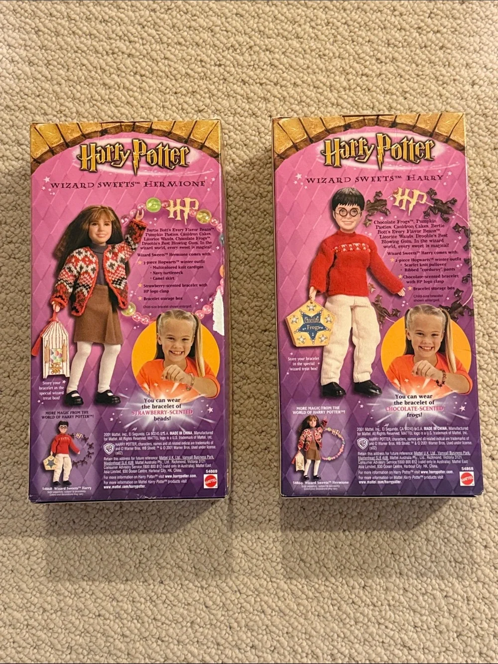 Warner Bros. Wizard Sweets Hermione and Harry Dolls